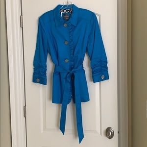 Beautiful blue trench